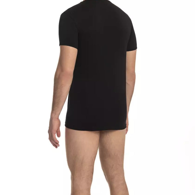 Cavalli Class Black Cotton Men's T-Shirt