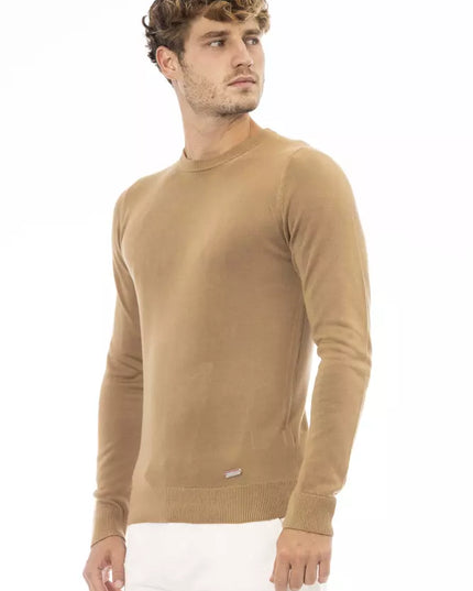 Baldinini Trend Beige Modal Men Sweater