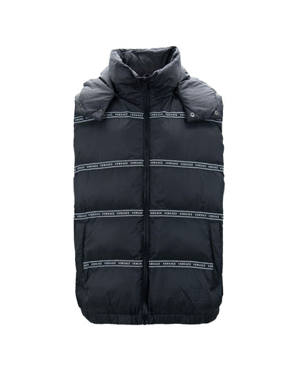 Versace Black Polyester Vest