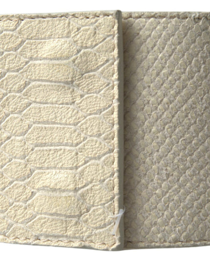 GF Ferre Off White Waxed Cotton Wide Fashion Waistband Belt