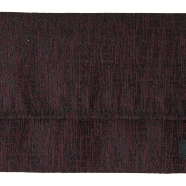 Dolce & Gabbana Maroon Pleated Elastic Ear Strap Face Mask