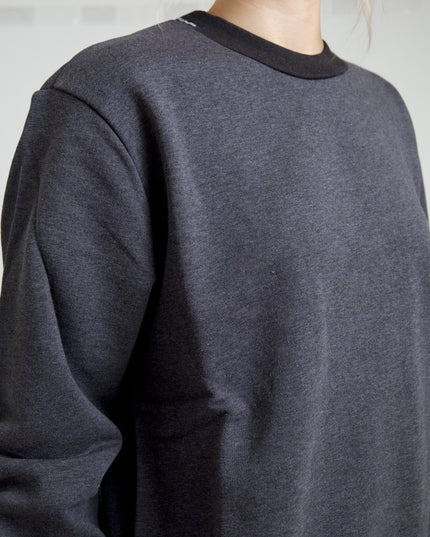 Dolce & Gabbana Dark Gray Cotton Crew Neck Pullover Sweater