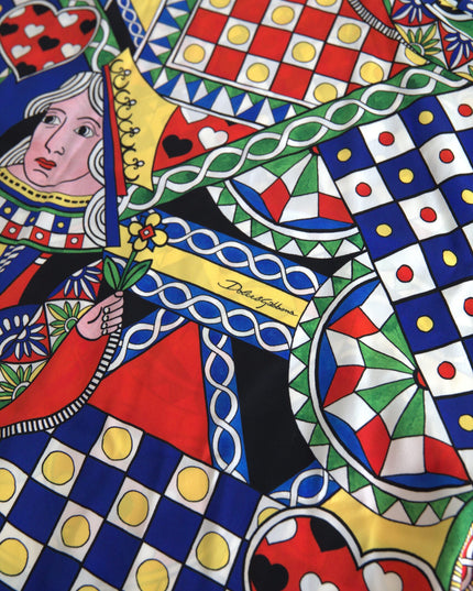 Dolce & Gabbana Multicolor Printed Long Sleeves Blouse Top