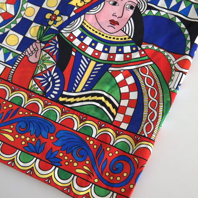 Dolce & Gabbana Multicolor Printed Long Sleeves Blouse Top
