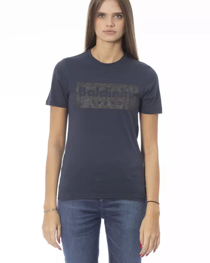 Baldinini Trend Blue Cotton Women T-Shirt