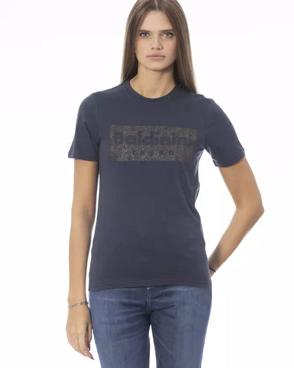 Baldinini Trend Blue Cotton Women T-Shirt