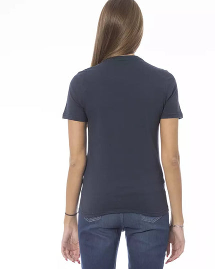 Baldinini Trend Blue Cotton Women T-Shirt