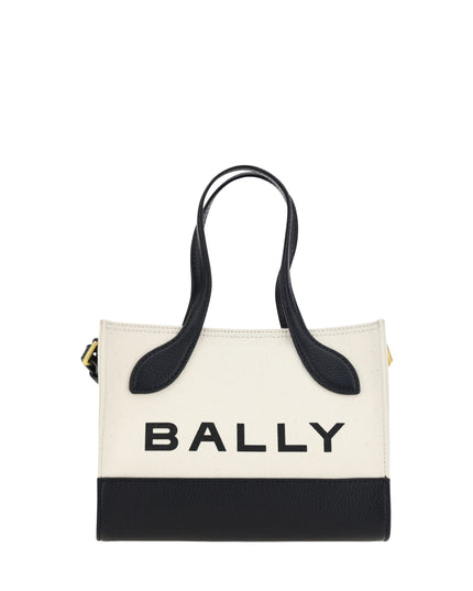 Bally White and Black Leather Mini Handbag
