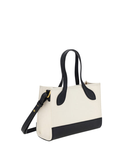Bally White and Black Leather Mini Handbag
