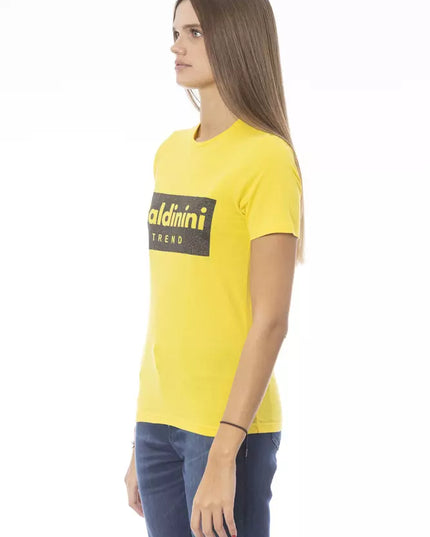 Baldinini Trend Yellow Cotton Women T-Shirt
