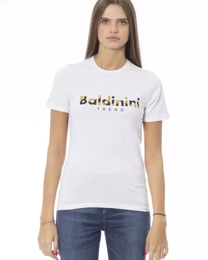 Baldinini Trend White Cotton Women T-Shirt