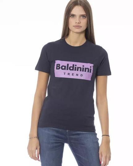 Baldinini Trend Blue Cotton Women T-Shirt