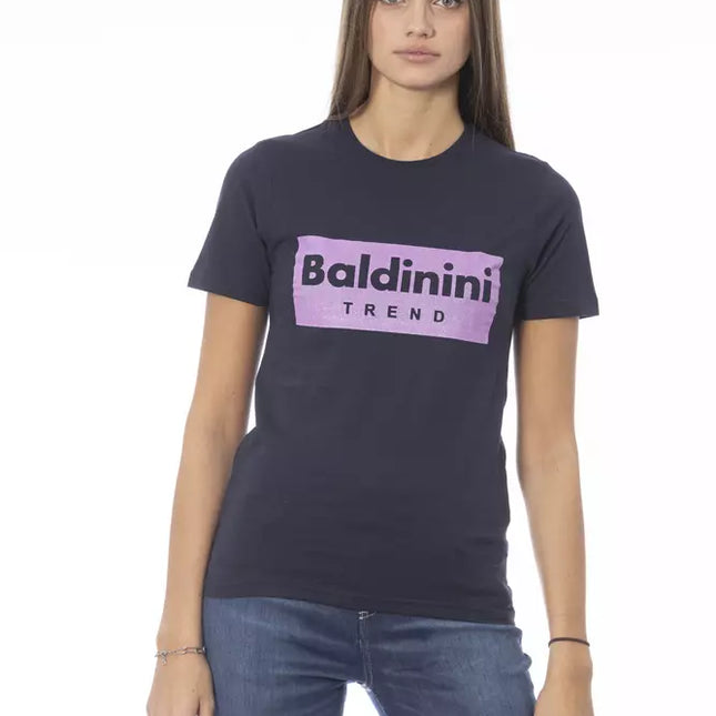 Baldinini Trend Blue Cotton Women T-Shirt