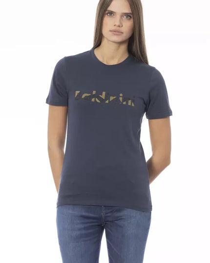 Baldinini Trend Blue Cotton Women T-Shirt