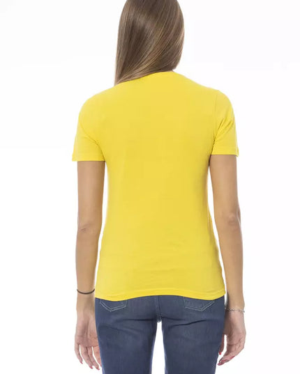Baldinini Trend Yellow Cotton Women T-Shirt