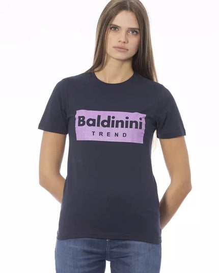 Baldinini Trend Blue Cotton Women T-Shirt