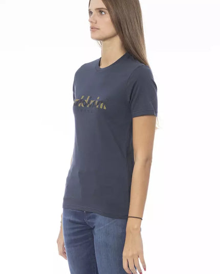 Baldinini Trend Blue Cotton Women T-Shirt