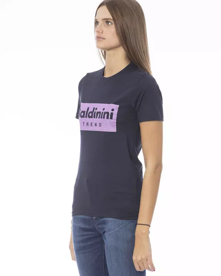 Baldinini Trend Blue Cotton Women T-Shirt