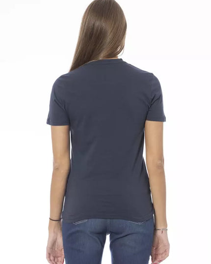 Baldinini Trend Blue Cotton Women T-Shirt