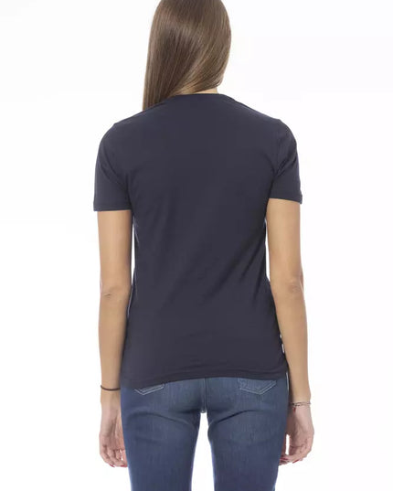 Baldinini Trend Blue Cotton Women T-Shirt