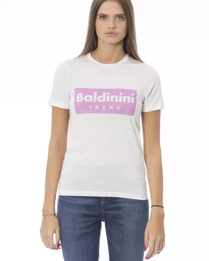 Baldinini Trend White Cotton Women T-Shirt