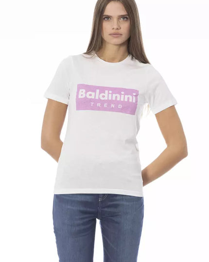 Baldinini Trend White Cotton Women T-Shirt