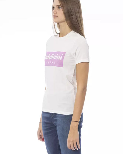Baldinini Trend White Cotton T-Shirt