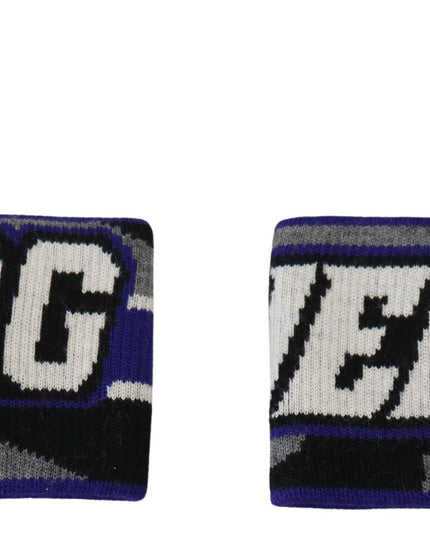 Dolce & Gabbana Purple Logo Two Piece Set Wristband