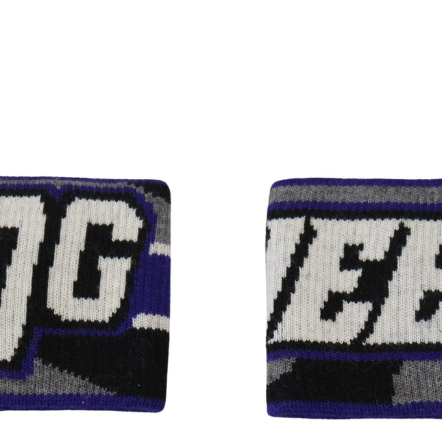 Dolce & Gabbana Purple Logo Two Piece Set Wristband