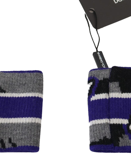 Dolce & Gabbana Purple Logo Two Piece Set Wristband