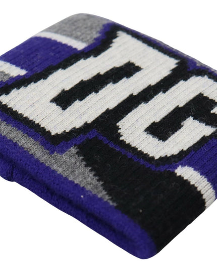 Dolce & Gabbana Purple Logo Two Piece Set Wristband