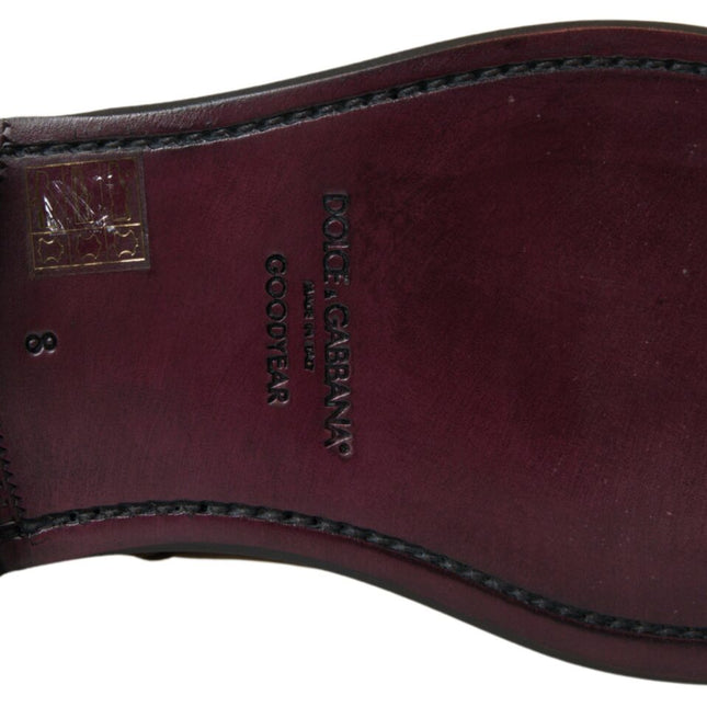 Dolce & Gabbana Brown Leather Chelsea Mens Boots Shoes