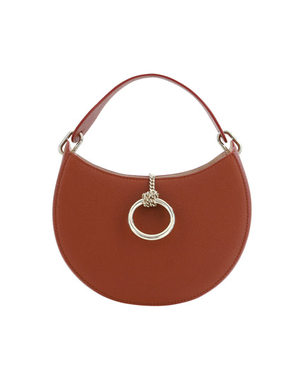 Chloé Brown Leather Small Arlène Shoulder Bag