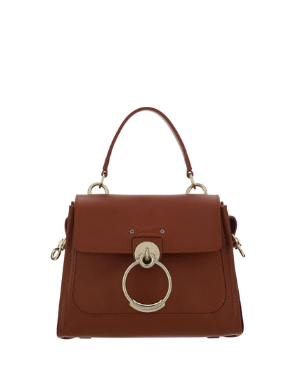 Chloé Brown Calf Leather Tess Handbag