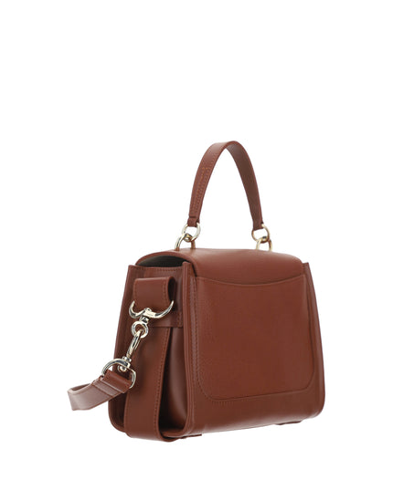 Chloé Brown Calf Leather Tess Handbag