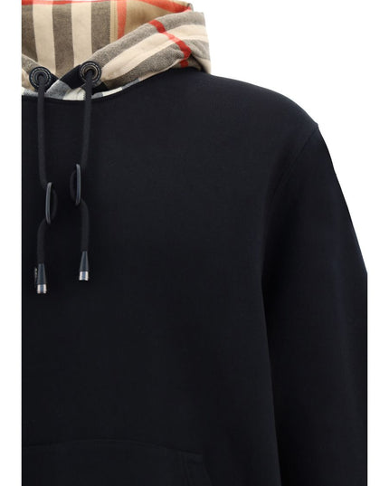 Burberry Black Cotton Samuel Hoodie Sweatshirt