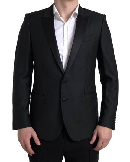 Dolce & Gabbana Black Wool Single Breasted MARTINI Blazer