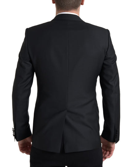 Dolce & Gabbana Black Wool Single Breasted MARTINI Blazer