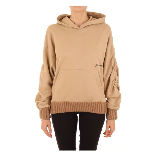 Hinnominate Brown Cotton Women Hoodie