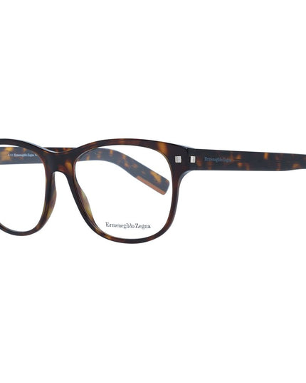 Ermenegildo Zegna Brown Plastic Glasses (Frames)