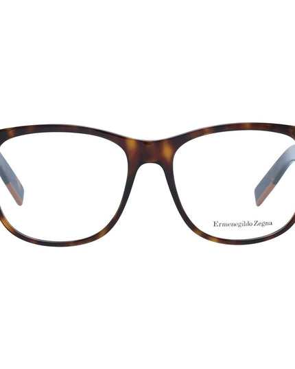 Ermenegildo Zegna Brown Plastic Glasses (Frames)
