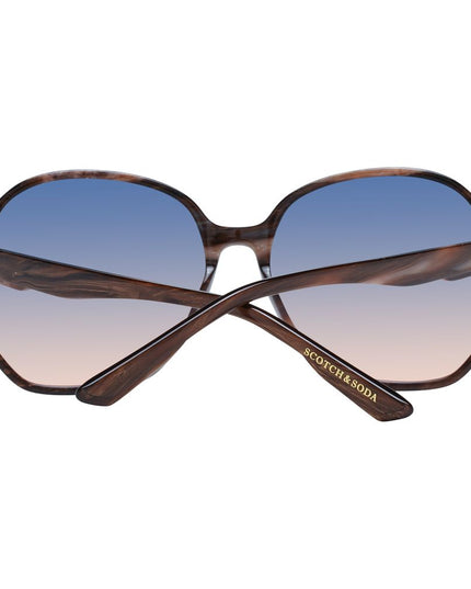 Scotch & Soda Brown Acetate Sunglasses
