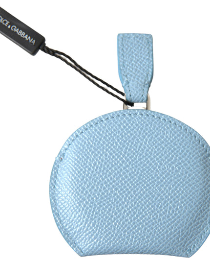 Dolce & Gabbana Light Blue Calfskin Leather Mirror Holder