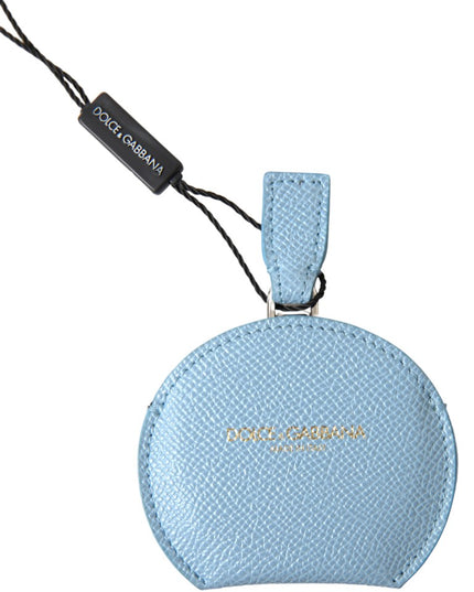Dolce & Gabbana Light Blue Calfskin Leather Mirror Holder