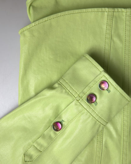 Dolce & Gabbana Green Cotton Collared Button Down Shirt