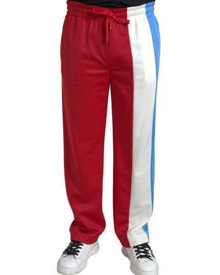 Dolce & Gabbana Multicolor Polyester Men Sweatpants Pants