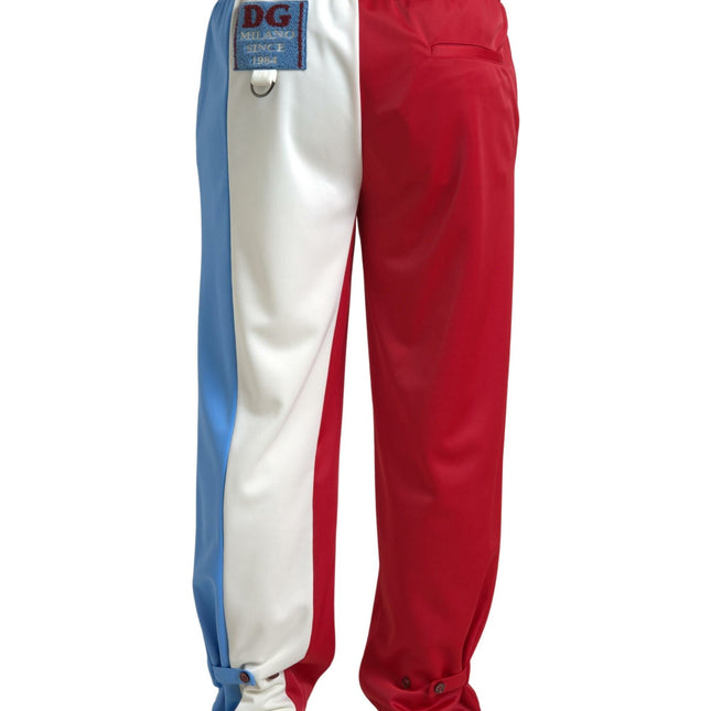 Dolce & Gabbana Multicolor Polyester Men Sweatpants Pants