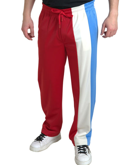 Dolce & Gabbana Multicolor Polyester Men Sweatpants Pants