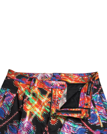 Dolce & Gabbana Multicolor Printed Cotton Men Bermuda Shorts