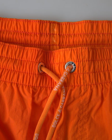Dolce & Gabbana Orange Blue Gradient Beachwear Swimwear Shorts